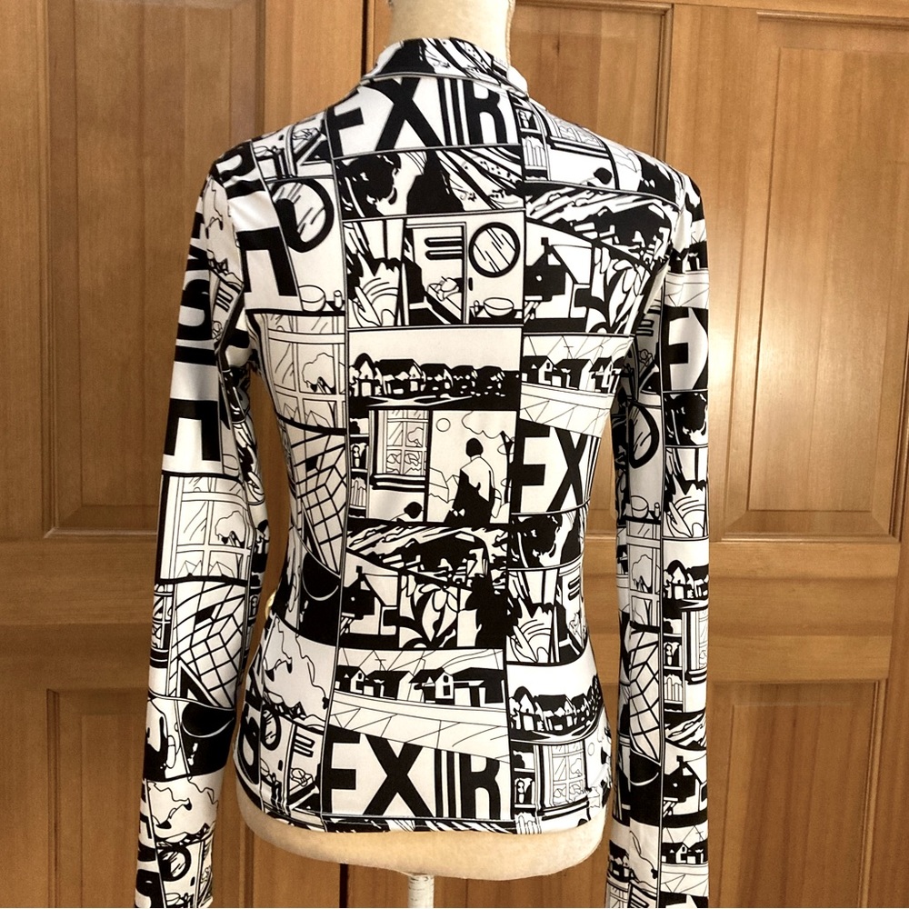 Luxury Pop Art Printed Blouse. - Picture 10 of 16